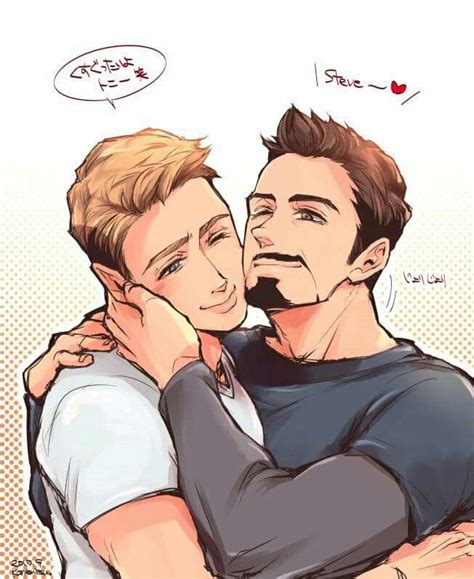 captain america porn|Tony Stark x Steve Rogers Stony Marvel gay sex